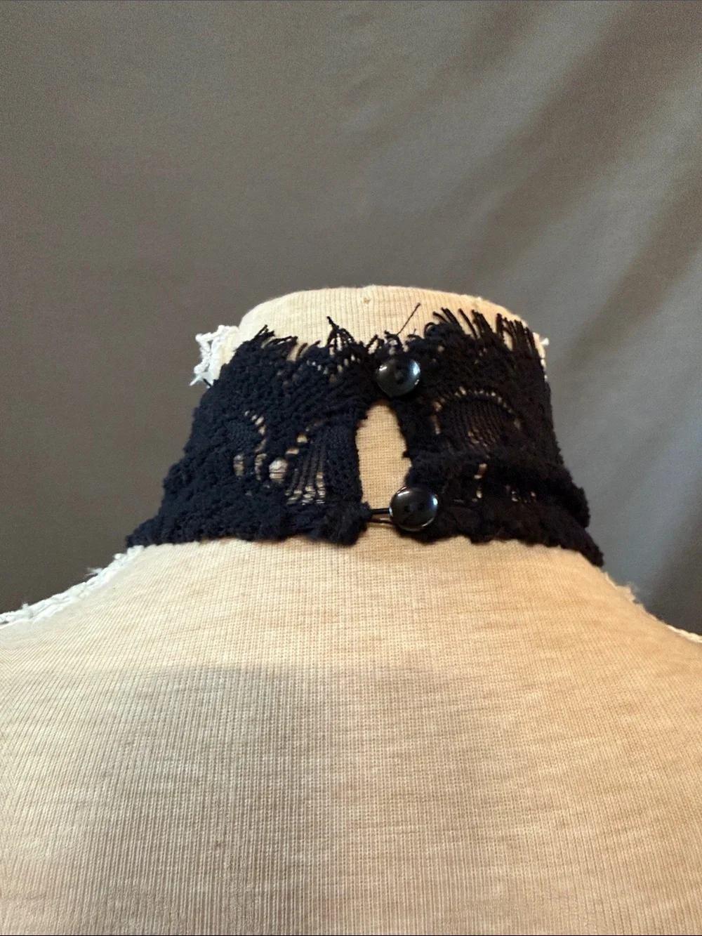 Free People Intimately Harper High Neck Lace Dress Black size Medium - Picture 6 of 12